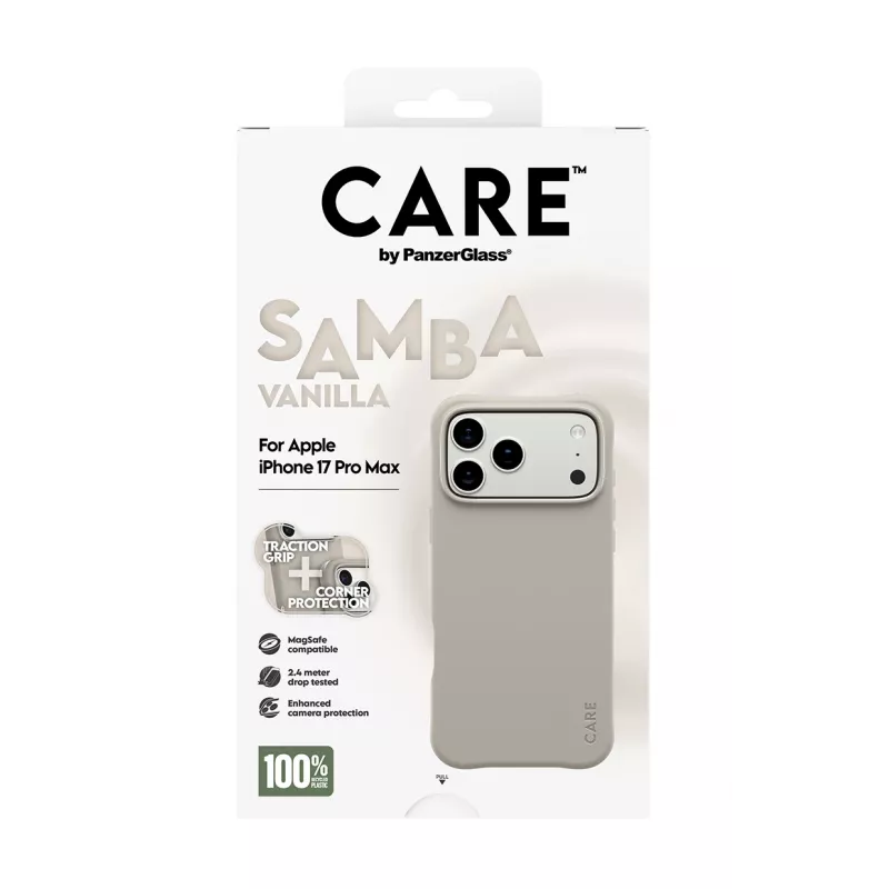 Cover PanzerGlass CARE by Fashionable Case Samba Vanilla mit MagSafe für iPhone 17 Pro Max