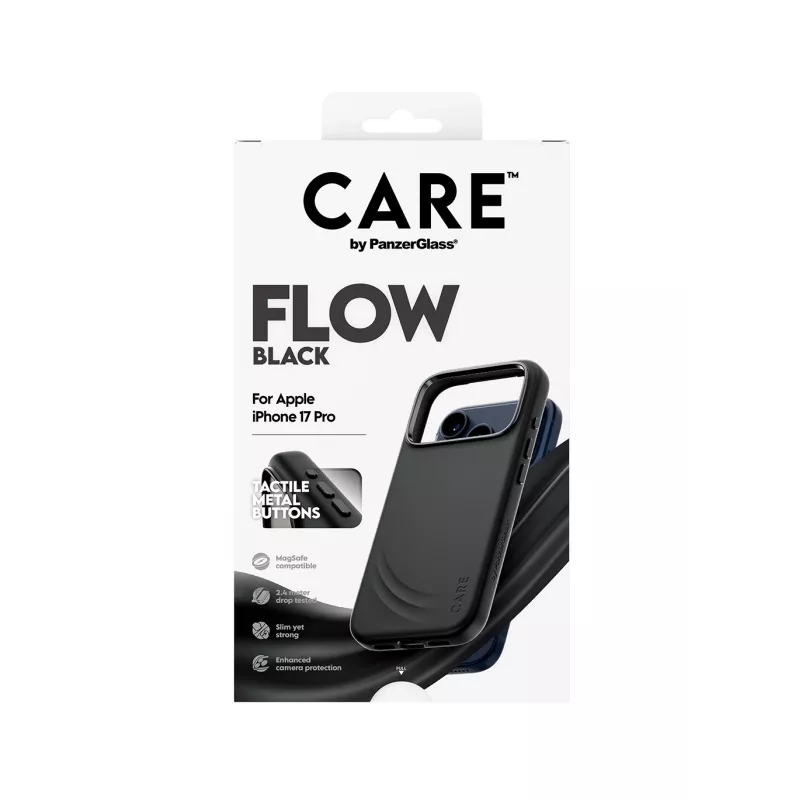 Schutzhülle PanzerGlass CARE by Feature FLOW Case Schwarz mit MagSafe für iPhone 17 Pro