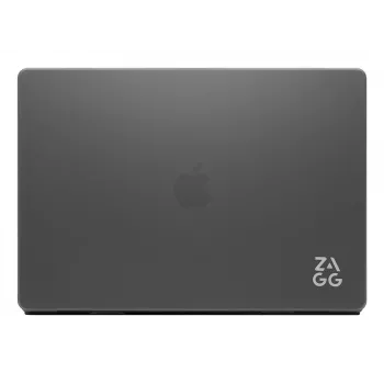 Hardshell-Hülle Zagg für MacBook Air 13 (M3/M2) – Smoke, passgenaue Schutzhülle