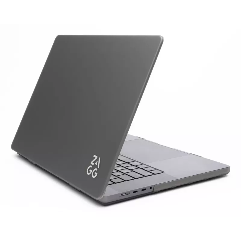 Hardshell-Hülle Zagg für MacBook Air 13 (M3/M2) – Smoke, passgenaue Schutzhülle