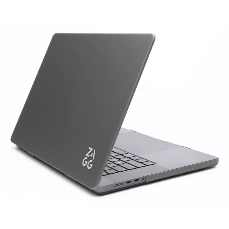 Hardshell Case Zagg für MacBook Pro 14 M3/M2/M1 — Smoke-Finish, aufsteckbare Schutzhülle