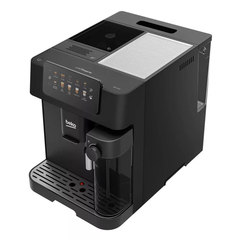 Beko CEG7304B CaffeExperto Kaffeevollautomat mit Dampfdüse, Espressomaschine, 2 l, Kaffeebohnen, Integriertes Mahlwerk, 1350 W, Schwarz, Silber