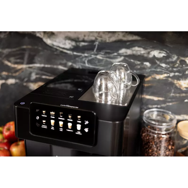 Beko CEG7304B CaffeExperto Kaffeevollautomat mit Dampfdüse, Espressomaschine, 2 l, Kaffeebohnen, Integriertes Mahlwerk, 1350 W, Schwarz, Silber