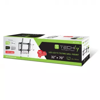 Techly ICA-PLB 59T TV-Wandhalterung/Ständer 177,8 cm (70 Zoll) Schwarz