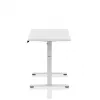 Gaming-Tisch huzaro Hero 8.1 — weißer elektrisch höhenverstellbarer Tisch 120×60 cm, 720–1180 mm, 50 kg Belastbarkeit, Kabelmanagement