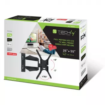 Techly ICA-PLB 271M TV-Wandhalterung 132,1 cm (52 Zoll) Schwarz