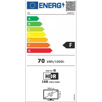 TV TCL 55Q6C 55 Zoll QD-Mini LED 4K Ultra HD, 3840×2160, Google TV, HDMI 2.1, 2.1ch 40W, HDR10+