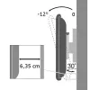 Techly Wandhalterung für LCD LED 19-37'' neigbar 1 Gelenk Weiß ICA-LCD 2900WH