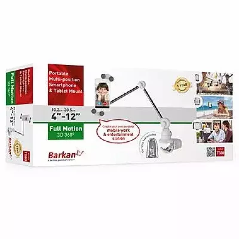 Passiver Halter Barkan T580 Mobiltelefon Smartphone Tablet Weiß