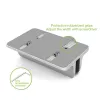 Laptop-Ständer TECHLY Vertikaler Aluminium-Notebook-Ständer Silber für bis zu 17 Zoll (96×150×48 mm, 580 g)
