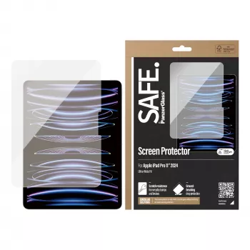 PanzerGlass SAFE. by ® Displayschutzfolie iPad Pro 11'' (2024-2025) | Ultra-Wide Fit