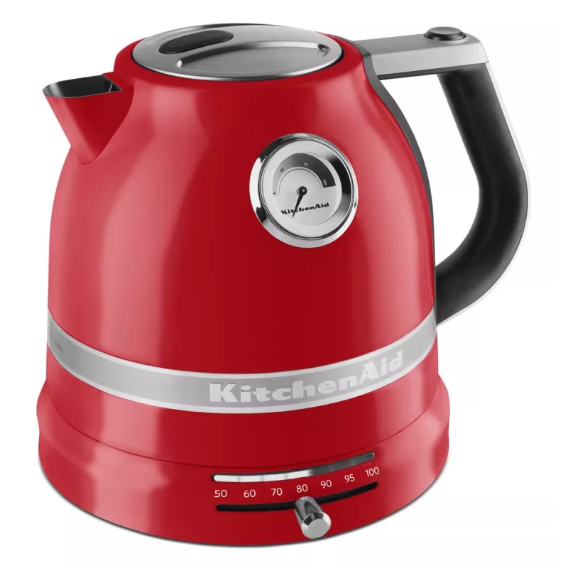 Elektro-Wasserkocher KITCHENAID 1,5 L 2400 W, Edelstahl/Aluminium, 7 Temperatureinstellungen, Imperial Red