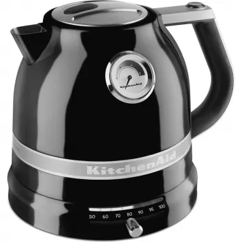Elektrischer Wasserkocher KITCHENAID 1,5 L 2400 W Schwarz, 7 Temperatureinstellungen, Edelstahl/Aluminium