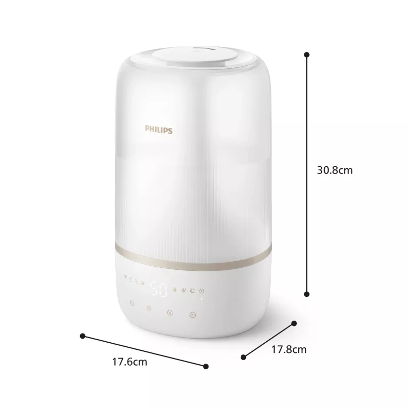 Philips 1000 series HU1510/04 Luftbefeuchter Ultraschall 3 L Weiß 19 W