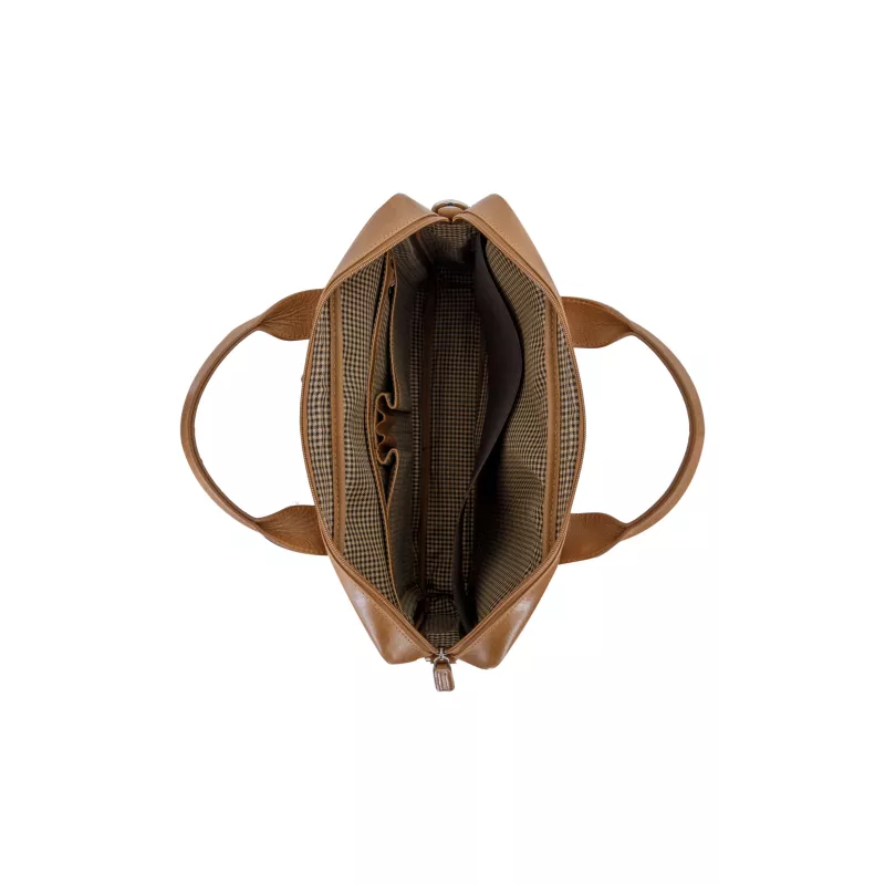 Laptop-Toploader-Tasche d bramante dbramante1928 Amalienborg 15 Zoll Tan – Schultergurt, 1,02 kg