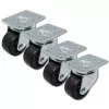 Rollen-Set für Rack QOLTEC 4 Stück ohne Feststellung Modell 54508