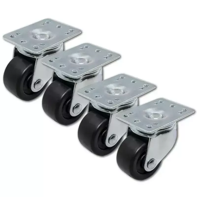 Rollen-Set für Rack QOLTEC 4 Stück ohne Feststellung Modell 54508