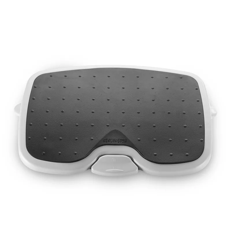 Fußstütze Kensington SoleMate Plus verstellbare Neigung 0–20°, Höhe 8,89–12,7 cm, Plattform 45×35 cm, Schwarz/Grau