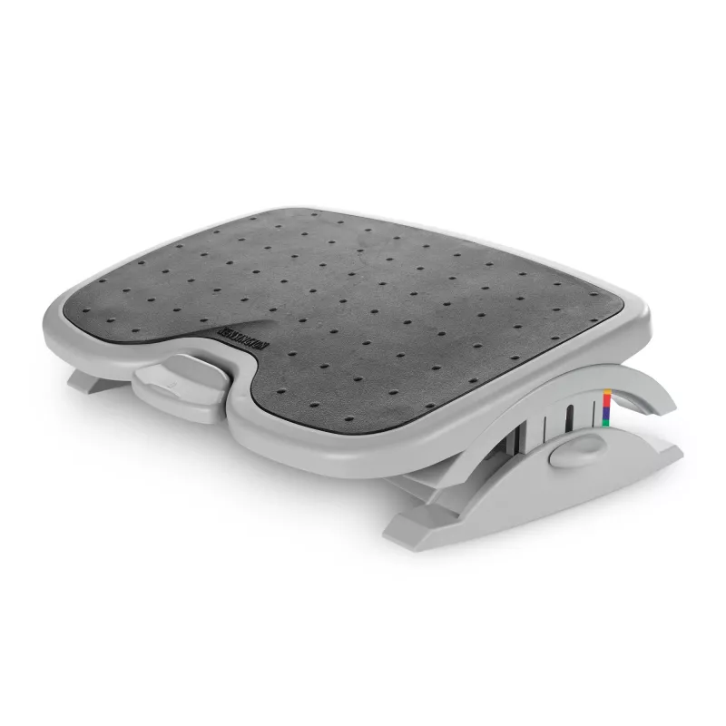 Fußstütze Kensington SoleMate Plus verstellbare Neigung 0–20°, Höhe 8,89–12,7 cm, Plattform 45×35 cm, Schwarz/Grau