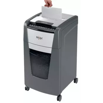 Rexel Optimum Auto+ 300M Papiervernichter Mikroschnitt 55 dB 23 cm Schwarz, Grau