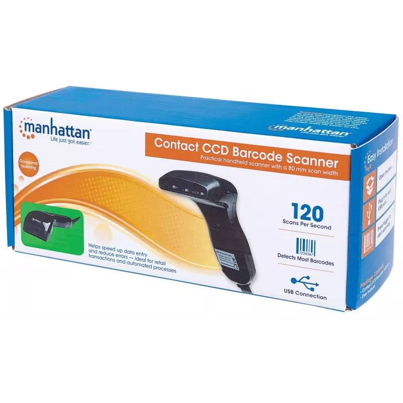 Handheld-Barcodescanner Manhattan Contact CCD