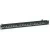 Intellinet Patch Panel, Cat6, FTP, 24-Port, 1U, geschirmt, 90° Top-Entry LSA-Leisten, Schwarz
