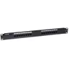 Intellinet Patch Panel, Cat6, UTP, 16-Port, 1U, Schwarz