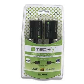 Techly Verstärker HDMI Cat 5e / 6 Kompakt 30m IDATA EXT-E30D