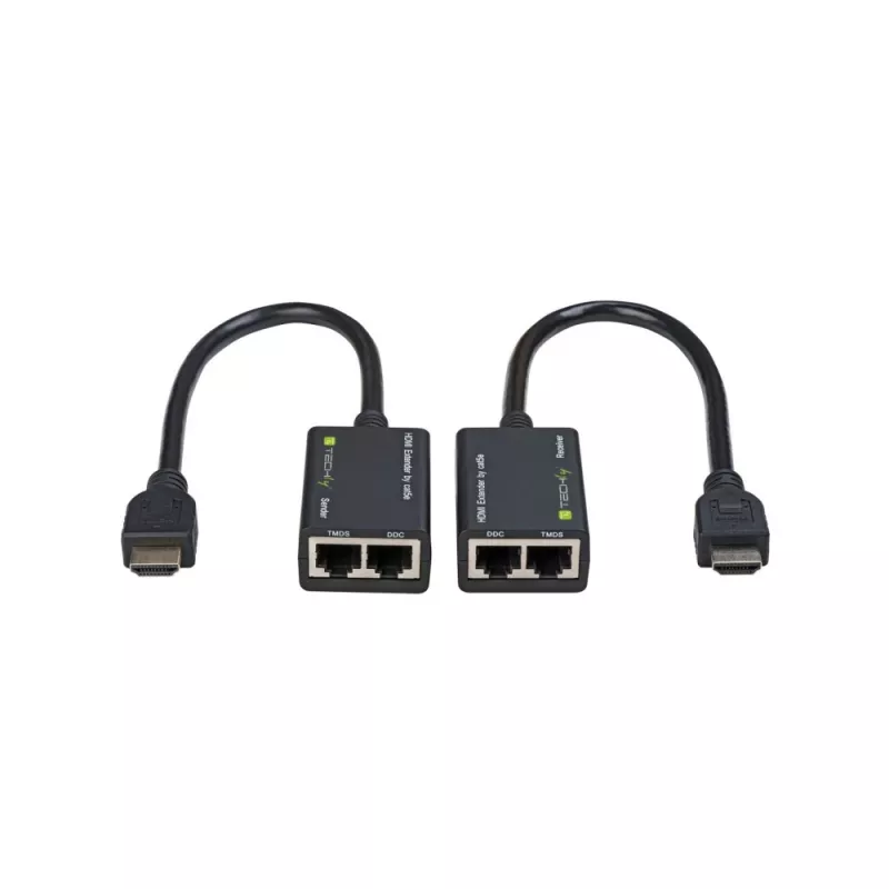 Techly Verstärker HDMI Cat 5e / 6 Kompakt 30m IDATA EXT-E30D