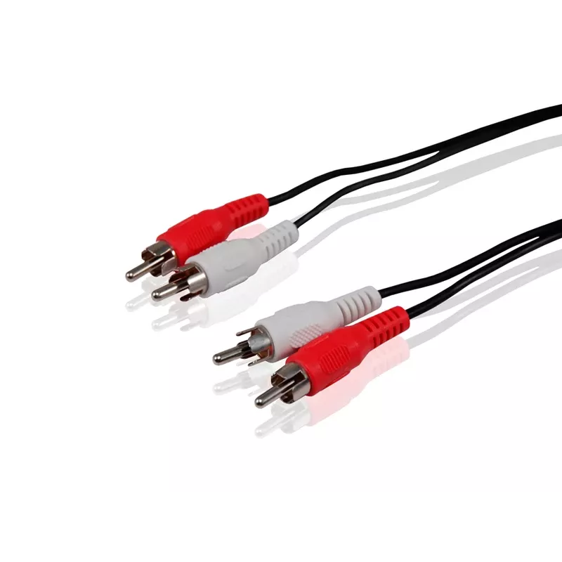 Conceptronic RCA-Audiokabel, RCA, Stecker, RCA, Stecker, 5 m, Schwarz