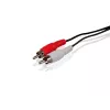 Conceptronic RCA-Audiokabel, RCA, Stecker, RCA, Stecker, 5 m, Schwarz