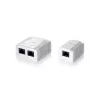 Equip 2-Port Cat.5e Aufputzdose, RJ-45, 5e, Weiß, 59 mm, 29,5 mm, 61 mm