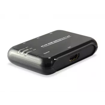 Equip HDMI 1.4 Switch 3x1, HDMI, Kunststoff, Schwarz, IR, 7.1-Kanäle, DTS-HD, Dolby TrueHD
