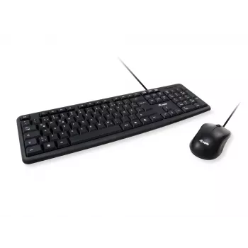 Equip 245200 Tastatur Maus enthalten Büro USB QWERTZ Deutsch Schwarz