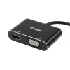 Equip USB 3.0 zu HDMI/VGA (HD15) Adapter, 3.2 Gen 1 (3.1 Gen 1), USB Typ-A, HDMI-Ausgang, 1920 x 1080 Pixel