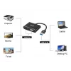 Equip USB 3.0 zu HDMI/VGA (HD15) Adapter, 3.2 Gen 1 (3.1 Gen 1), USB Typ-A, HDMI-Ausgang, 1920 x 1080 Pixel