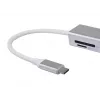 Equip USB-C auf 4-Port USB 3.0 Hub, USB 3.2 Gen 1 (3.1 Gen 1) Type-C, USB 3.2 Gen 1 (3.1 Gen 1) Type-A, 5000 Mbit/s, Silber, Aluminium, Windows 10, Windows 7, Windows 8