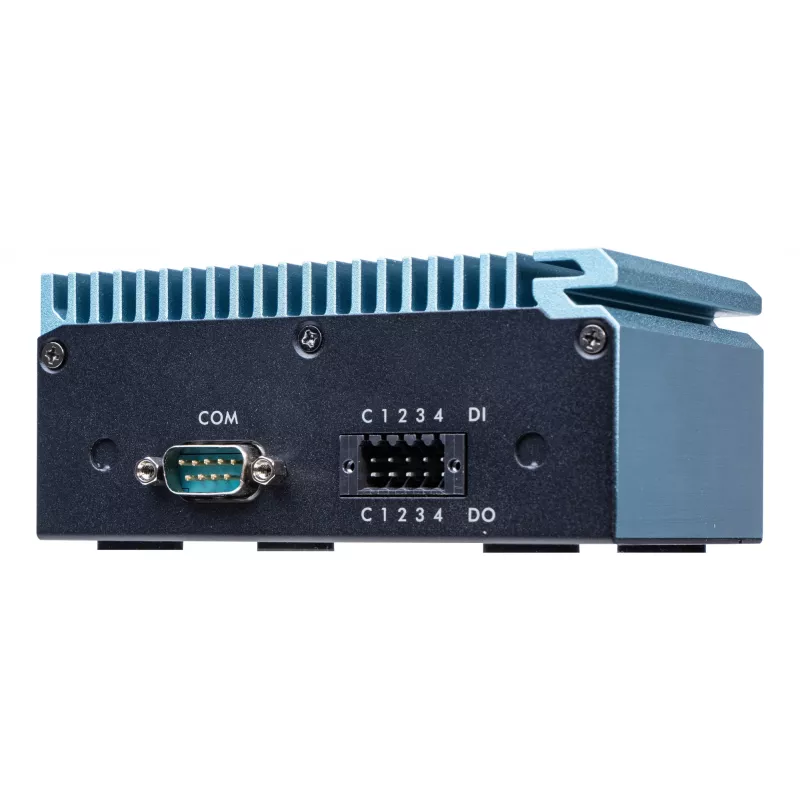 Shuttle Edge PC SPCEL02, Intel Celeron J6412, 1x HDMI, 2x 2.5G LAN, 1x COM, DIO (4x in, 4x out), 3x USB, 2x M.2, 12-24V, 24/7-Dauerbetrieb, lüfterlos, inkl. VESA- & DIN-Schienenhalterung