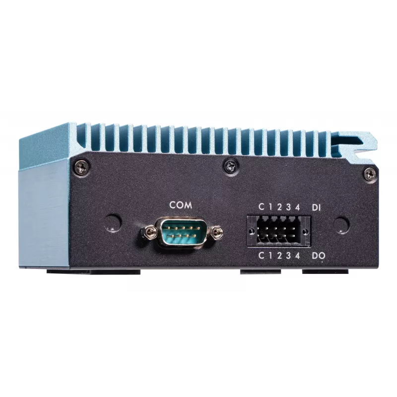 Shuttle Edge PC SPCEL02, Intel Celeron J6412, 1x HDMI, 2x 2.5G LAN, 1x COM, DIO (4x in, 4x out), 3x USB, 2x M.2, 12-24V, 24/7-Dauerbetrieb, lüfterlos, inkl. VESA- & DIN-Schienenhalterung