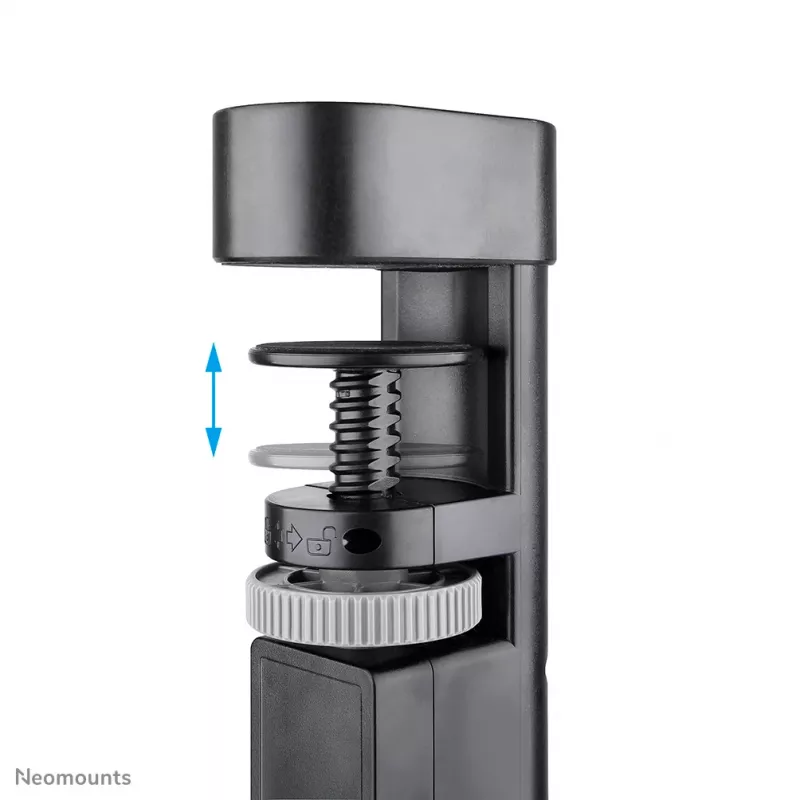 Neomounts DS22-840BL6 Tischsteckdose mit Klemme und USB-C- sowie USB-A-Anschlüssen – Schnellladung