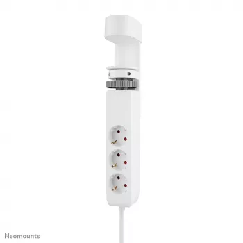 Neomounts DS22-840WH6 Schreibtischsteckdose mit Klemme und USB-C- und USB-A-Anschlüssen – Schnellladung