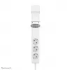 Neomounts DS22-840WH6 Schreibtischsteckdose mit Klemme und USB-C- und USB-A-Anschlüssen – Schnellladung