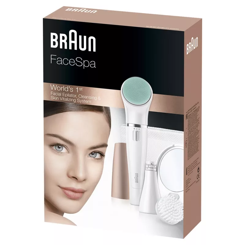 Facial Epilator Braun FaceSpa 851V Gold White