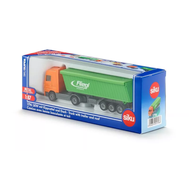 LKW/Anhänger-Modell Siku Siku Truck mit Anhänger und Dach