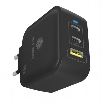 Ladegerät Indoor ICY BOX IB-PS1030-PD Universal Schwarz Schnellladung