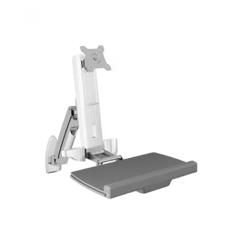 ICY BOX IB-MS600-W 61 cm (24 Zoll) Wandhalterung Grau, Silber, Weiß