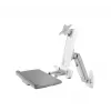 ICY BOX IB-MS600-W 61 cm (24 Zoll) Wandhalterung Grau, Silber, Weiß