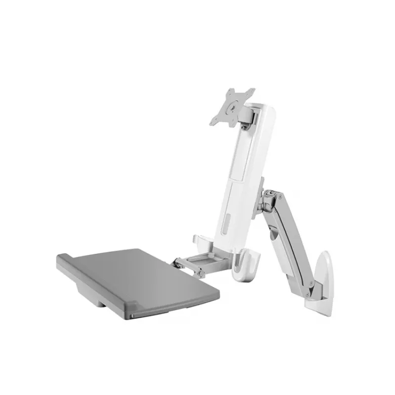 ICY BOX IB-MS600-W 61 cm (24 Zoll) Wandhalterung Grau, Silber, Weiß