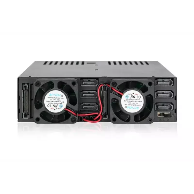 Disk Array Icy Dock MB326SP-B 0 TB Rack 1U Schwarz