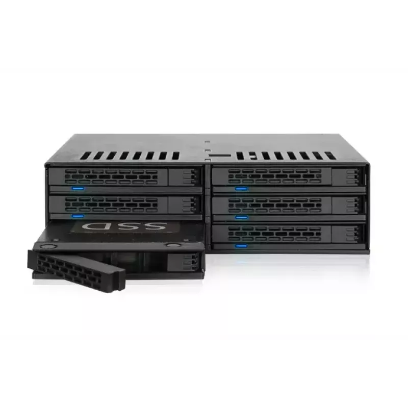 Disk Array Icy Dock MB326SP-B 0 TB Rack 1U Schwarz